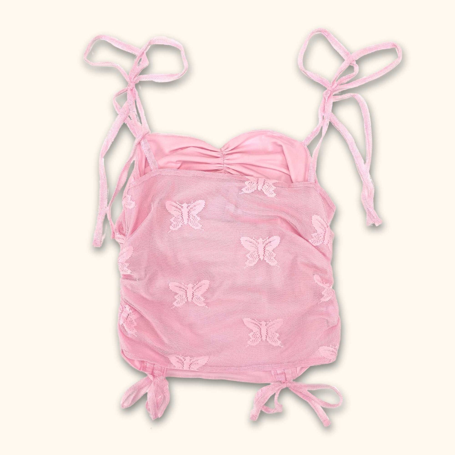 فستان ميني من الأورجانزا ثلاثي الأبعاد مزين بالورود - أبيض 