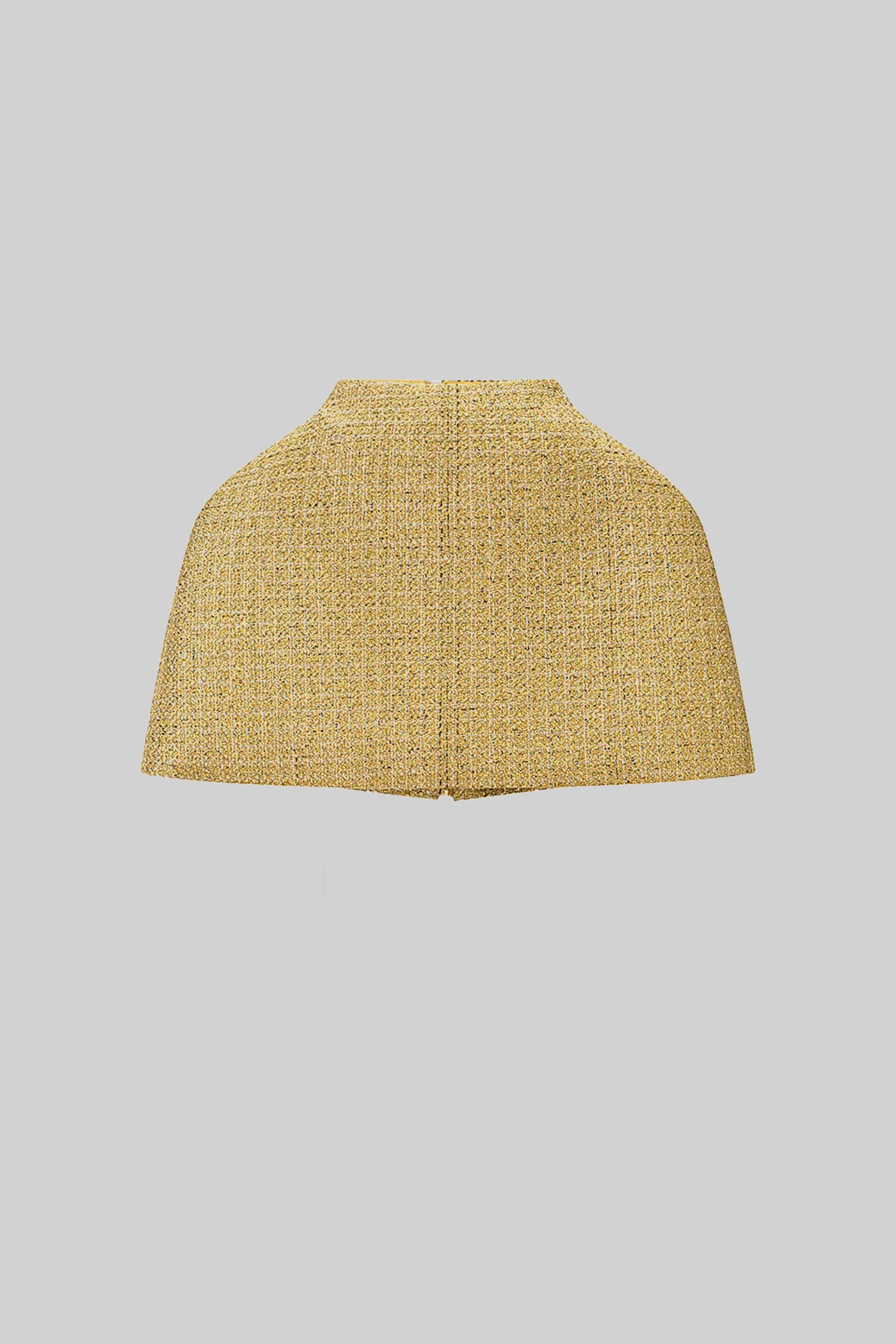 عباءة محبوكة بتشطيب معدني منسوج - ذهبي 